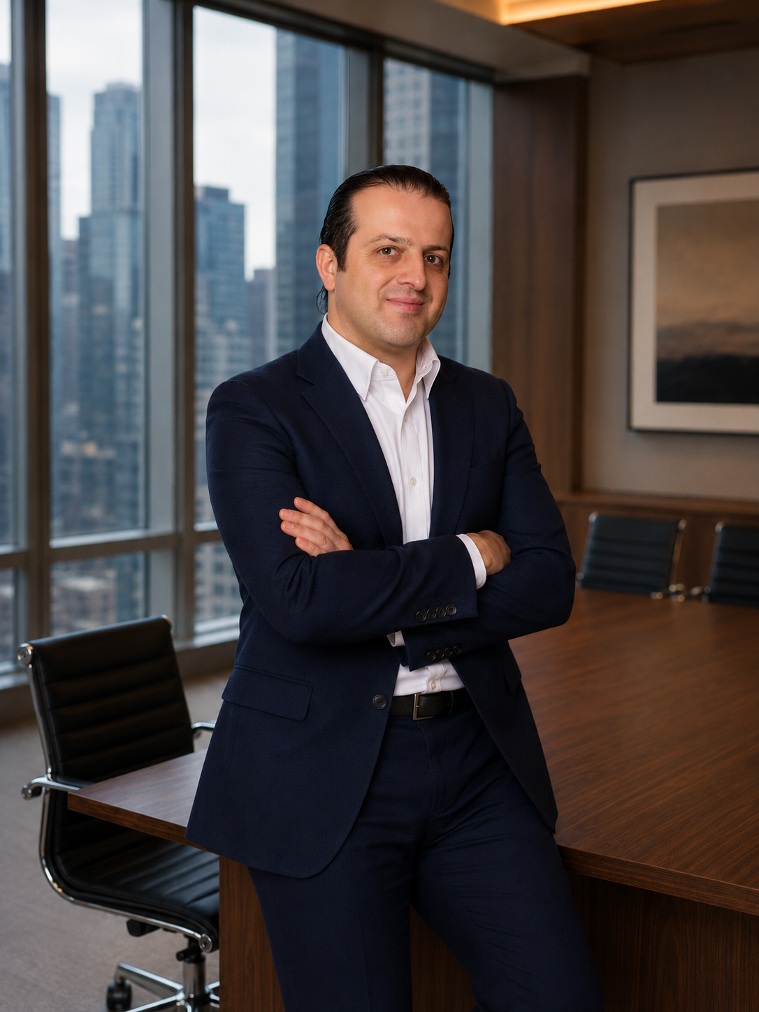 Jacob Seymen, Co-Founder & Managing Partner of Arthur Baker, in the boardroom